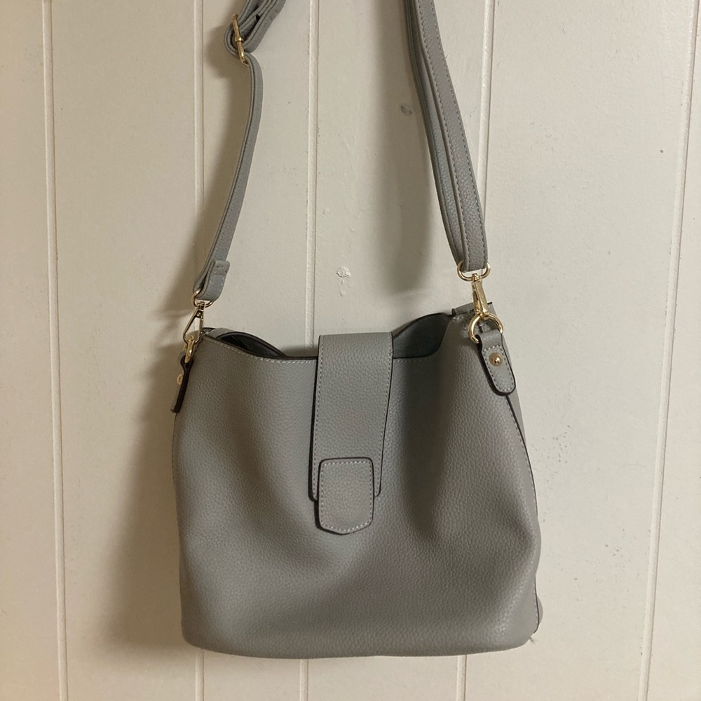 Grey Shoulder Bag